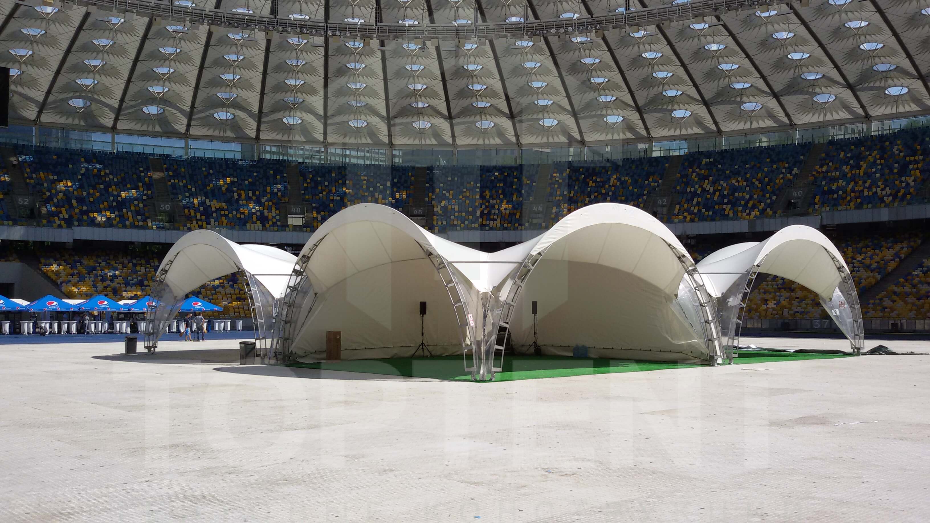 Аренда арочных шатров в Запорожье в 2018 году